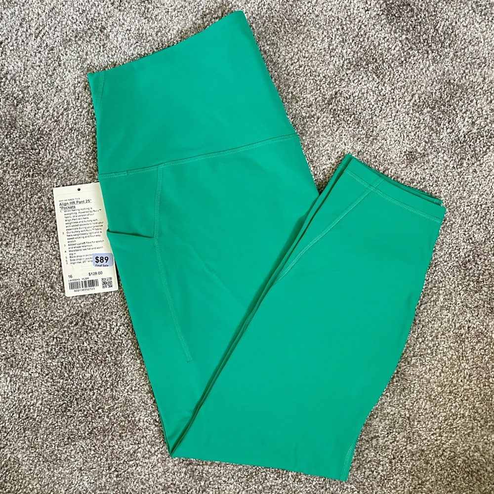 NWT Lululemon Align HR Pant 25” with Pockets - MLGR